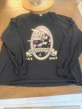 Grateful Dead Black Long Sleeve Sweatshirt with Pink and Purple Graphic